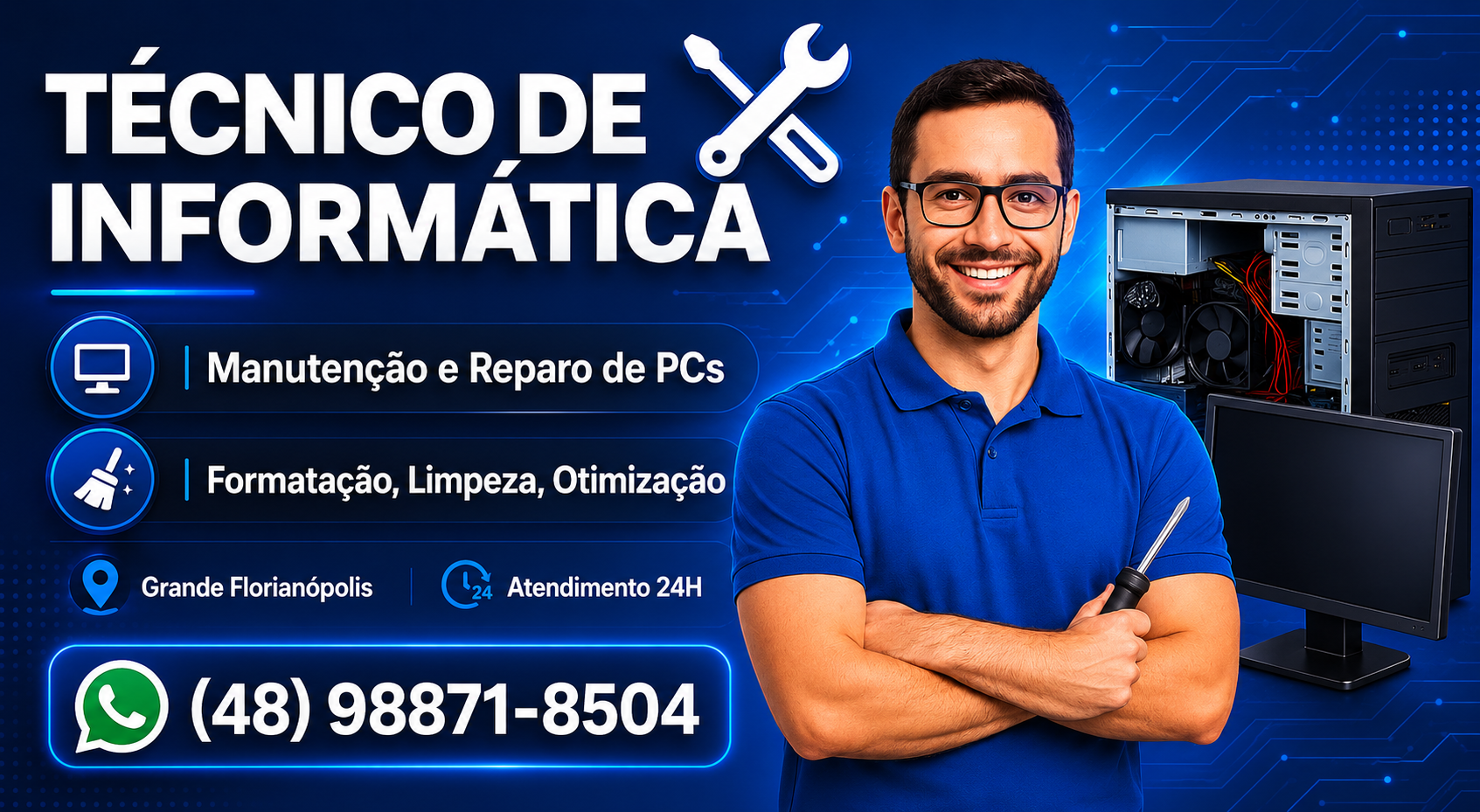 Serviço de assistência técnica em informática